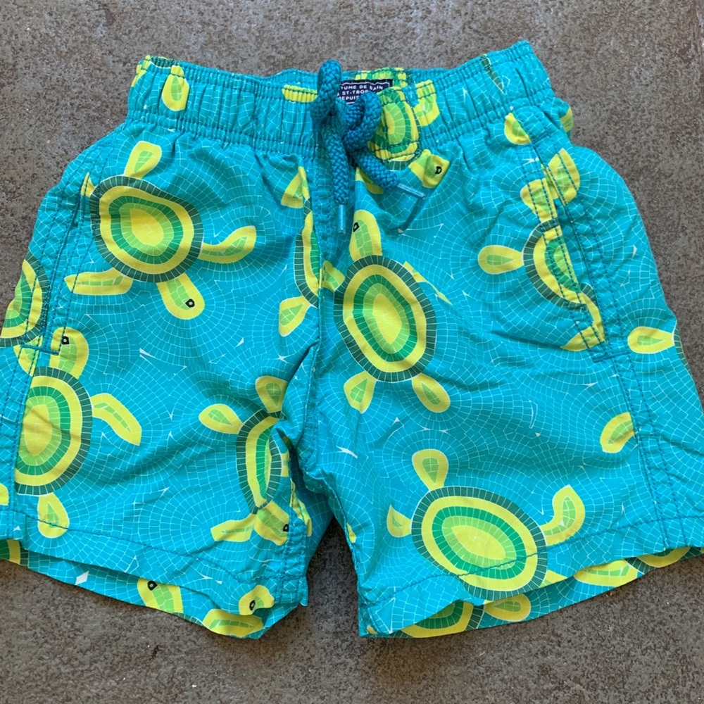 Vilebrequin patterned boys swim shorts. Size 4
